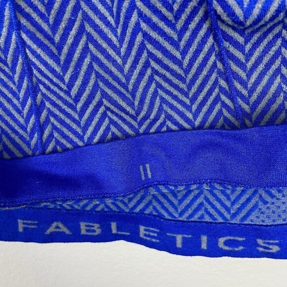 FABLETICS | Cobalt Blue Herringbone Long Sleeve Workout Athletic Top - Picture 7 of 7